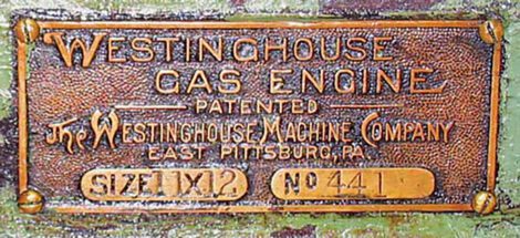 1901 50 hp Westinghouse Generating Set Image